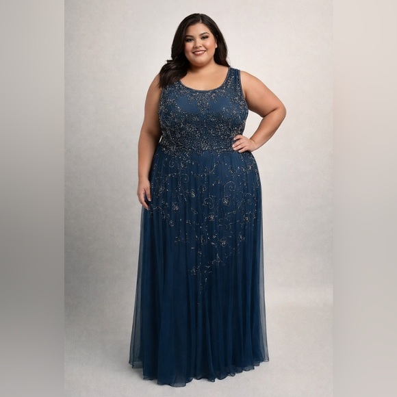 Pisarro Nights Navy Embroidered Maxi Dress is available for purchase on au  PAY Market - Imported Goods Online Store Co.Ltd. | au PAY Market - Online  Shopping Site